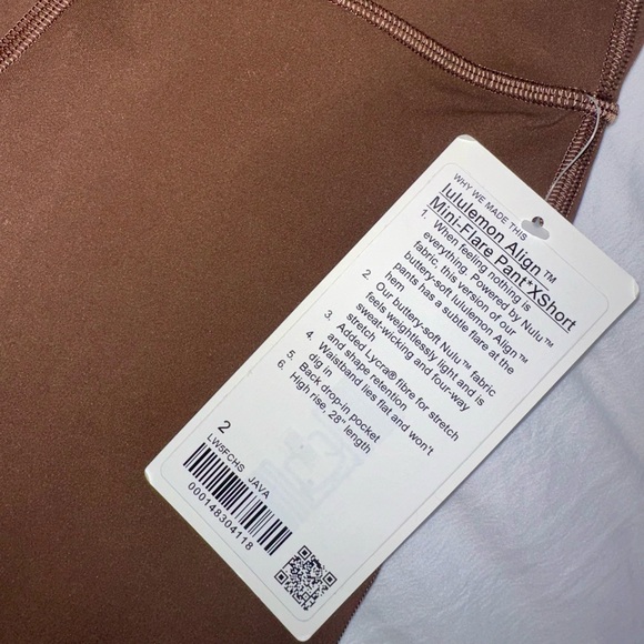 Lululemon High Rise Mini-Flared Pants *Extra Short (Java) Size 2 - Picture 5 of 5